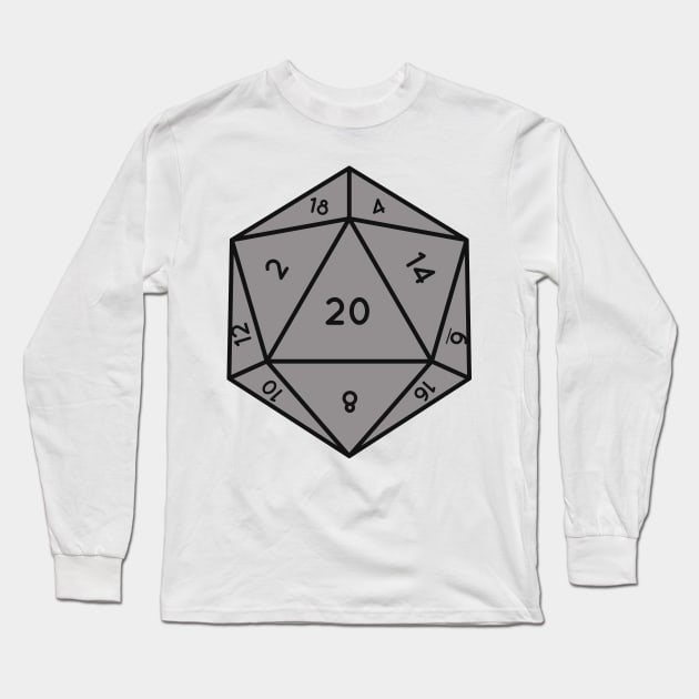 D20 Die Long Sleeve T-Shirt by Expandable Studios